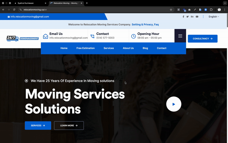 Multilingual Next.js website